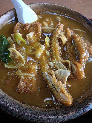 平野屋のカツカレーうどんのカツ